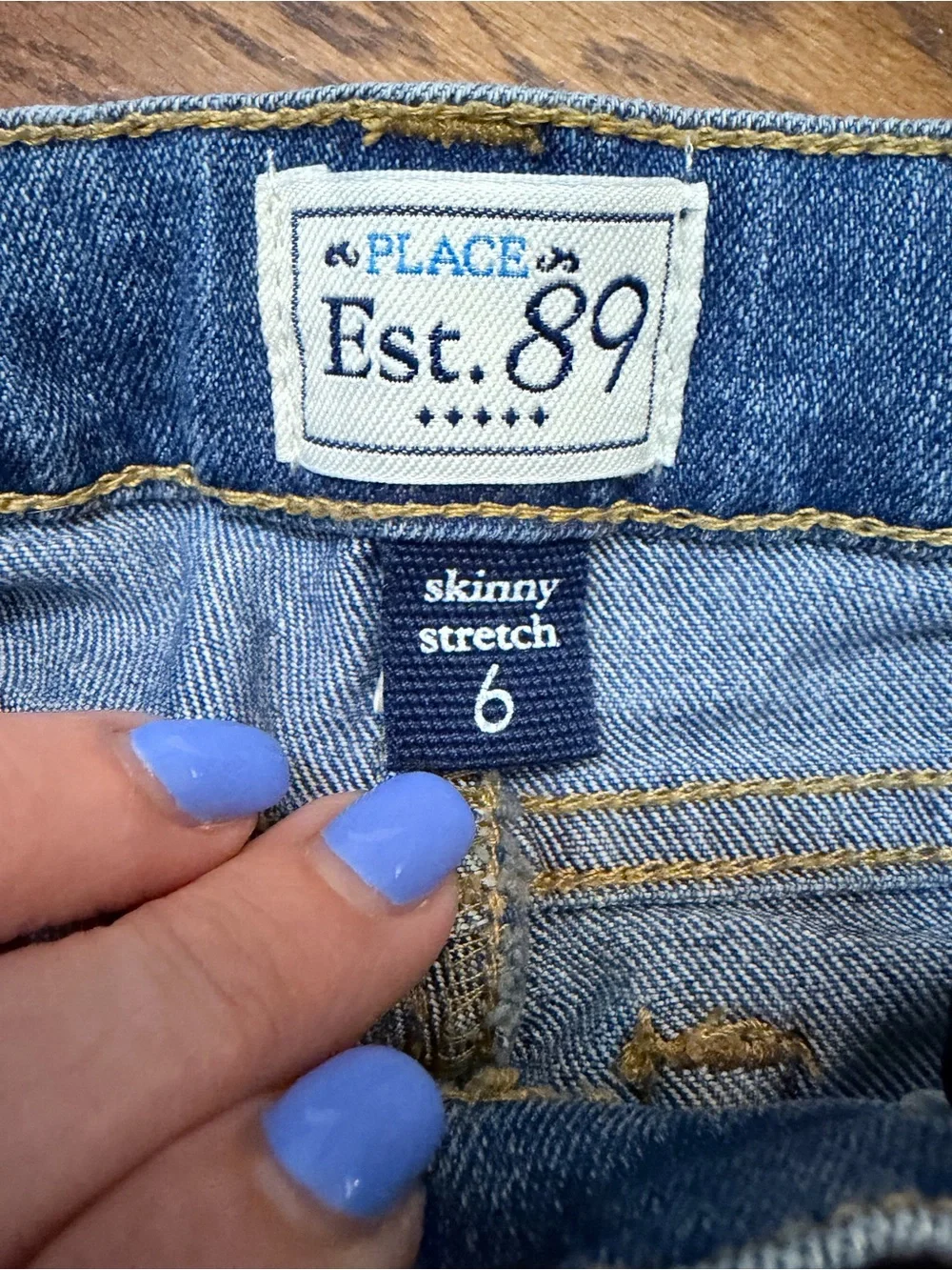 The Children’s Place Girls Skinny Jeans Bundle Size 6 Blue Stretch Denim